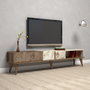 Hanah Home Milan Soporte para TV Nogal y Blanco